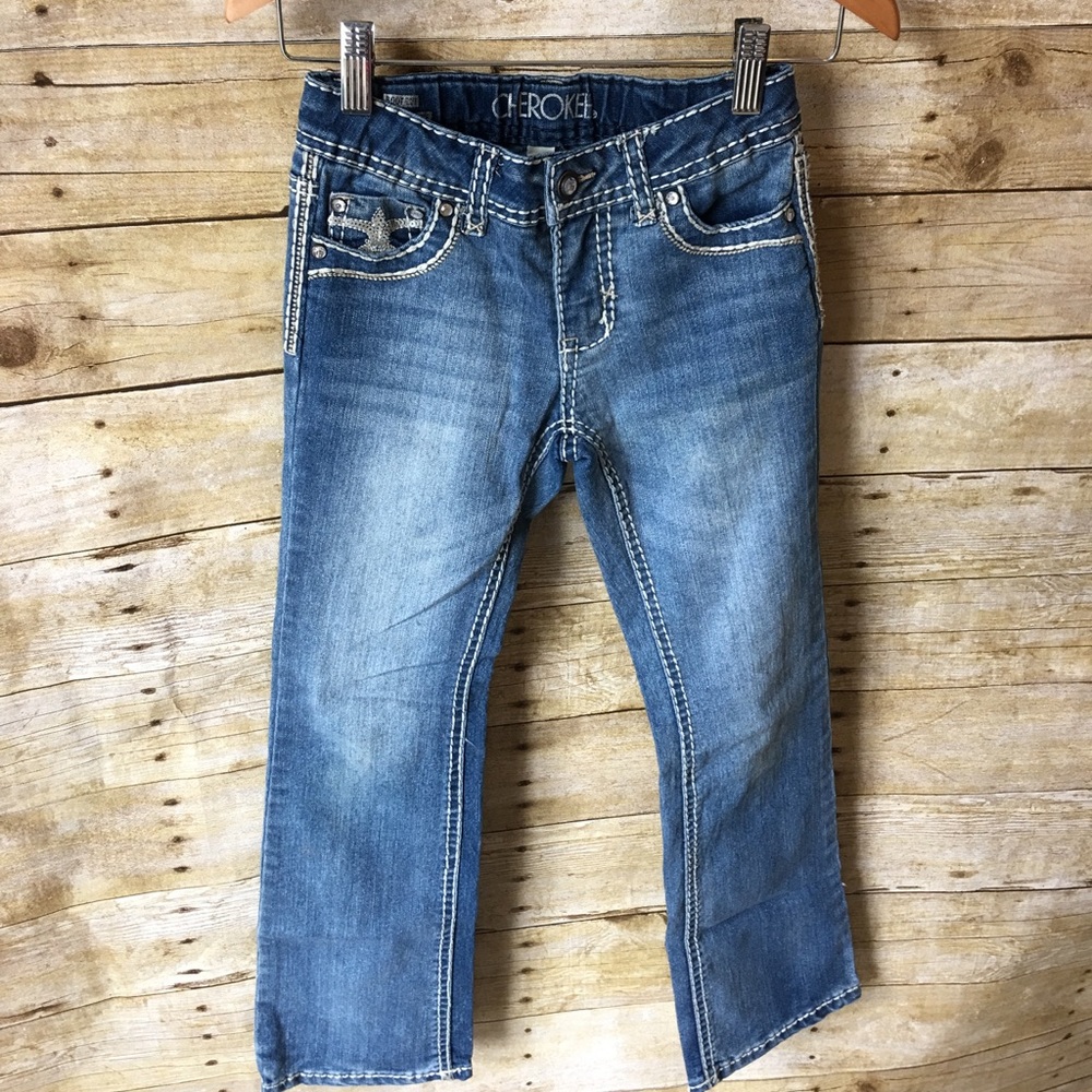 Girls Bootcut Miss Me Style Jeans